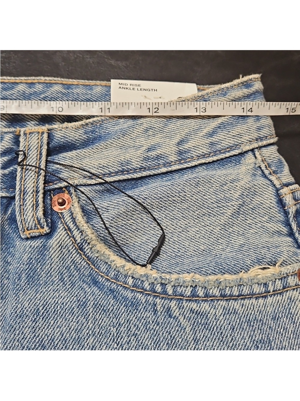NWT Zara  Relaxed Ankle Length Jeans - Picture 5 of 7